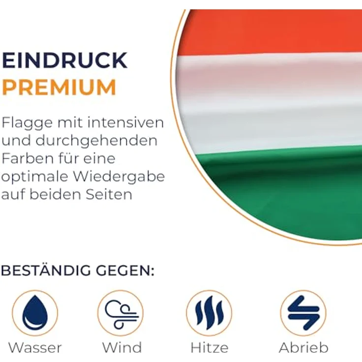 AZ FLAG - Flagge Ungarn - 150x90 cm - Ungarische Fahne 100% Polyester mit Messing-Ösen - 110g – Bild 3