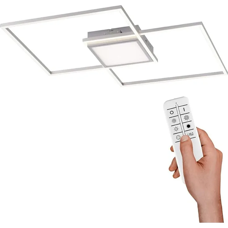 Leuchten Direkt 14712-55 Deckenleuchte Asmin 60 stahl