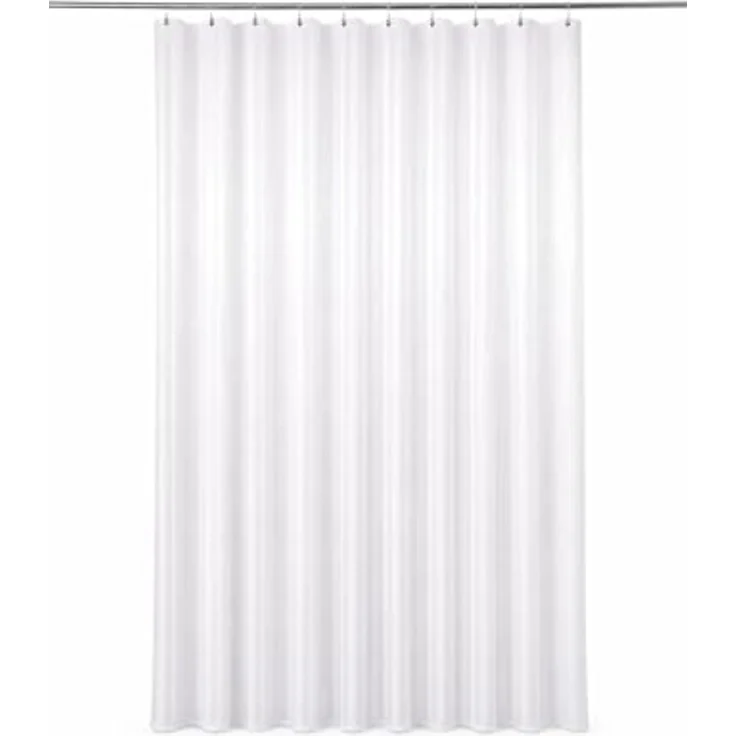 Clever-Kauf-24 Duschvorhang Textil-Duschvorhang Hilton weiß BxH 180x200 cm, Breite 180 cm (1-tlg) – Bild 1