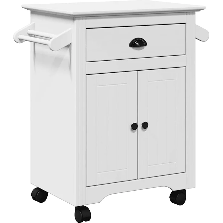 vidaXL Küchenwagen BODO Weiß 72x45x80 cm 4016875 – Bild 1