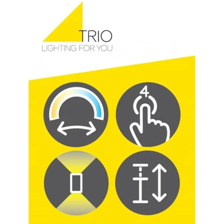 Trio Leuchten HELIOS - Höhenverstellbare LED Pendelleuchte, touch dimmbar, Schwarz, Breite 100cm, 2700K-6500K Lichttemperatur – Bild 7