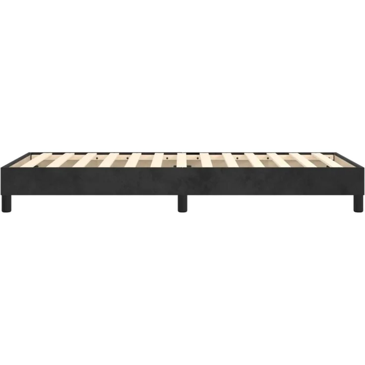 vidaXL Boxspringbettgestell Schwarz 80x200 cm Samt 3120738 – Bild 5