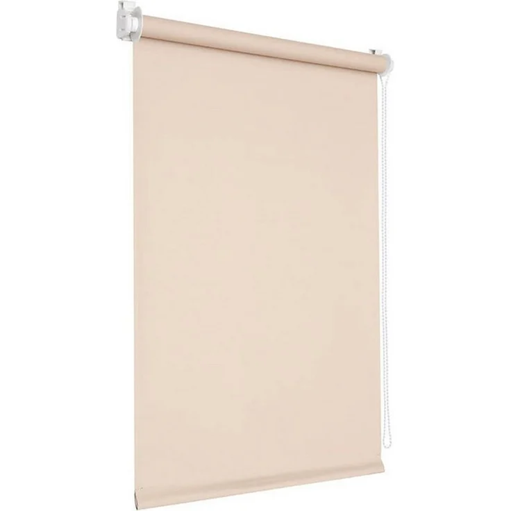 Verdunklungsrollo Klemmfix Verdunkelungsrollo 50x150 cm beige [Stoffbreite: 47cm], Victoria M, blickdicht, ohne Bohren, freihängend, Klemmfix, mit Kindersicherung, für Fenster und Türen, Sonnenschutz Sichtschutz – Bild 2