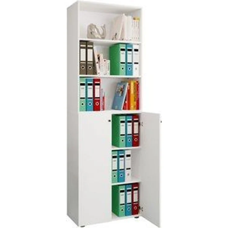 VCM Büroschrank Ulas 919149 Weiß H. 220 x B. 70 x T. 40cm – Bild 5