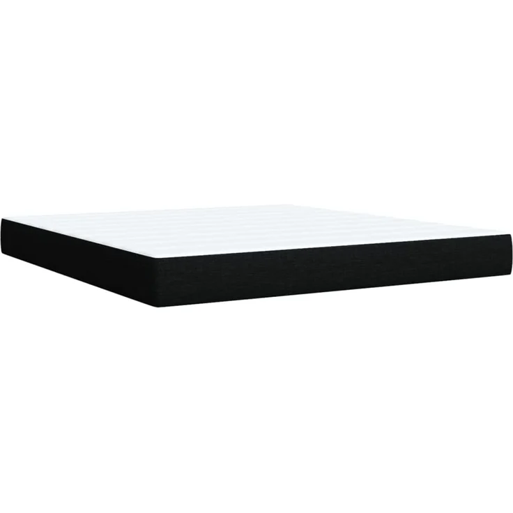 vidaXL Boxspringbett mit Matratze Schwarz 180x200 cm Stoff 3289844 – Bild 10