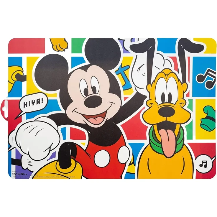 Tischunterlage Zeichentrickmotiv 41x28 cm Platzdeckchen Unterlage Malen Speisen Mickey Mouse