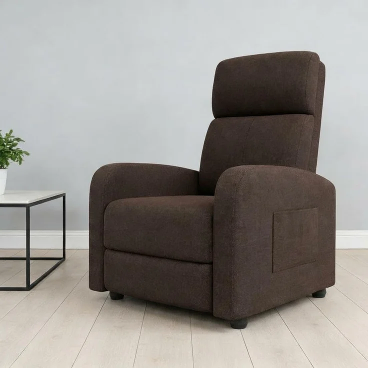 GarveeHome Relaxsessel Fernsehsessel Ruhesessel Liegesessel mit Liege-Funktion Polstersessel Leinen verstellbar Einzelliegesessel Wohnzimmer Schlafzimmer Heimkino – Bild 1