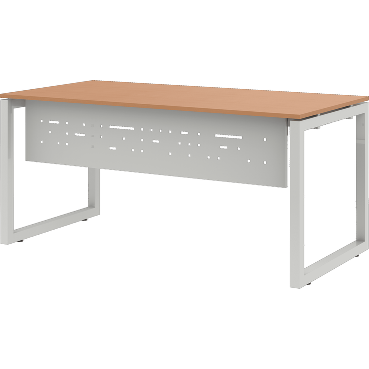 Cito Fußraumblende für Schreibtisch B 2000 mm, Farbe silber – Bild 2