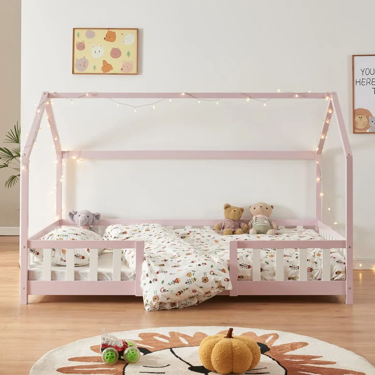 Hausbett Sisimiut 120x200 cm Rosa / Weiß [en. casa] – Bild 2