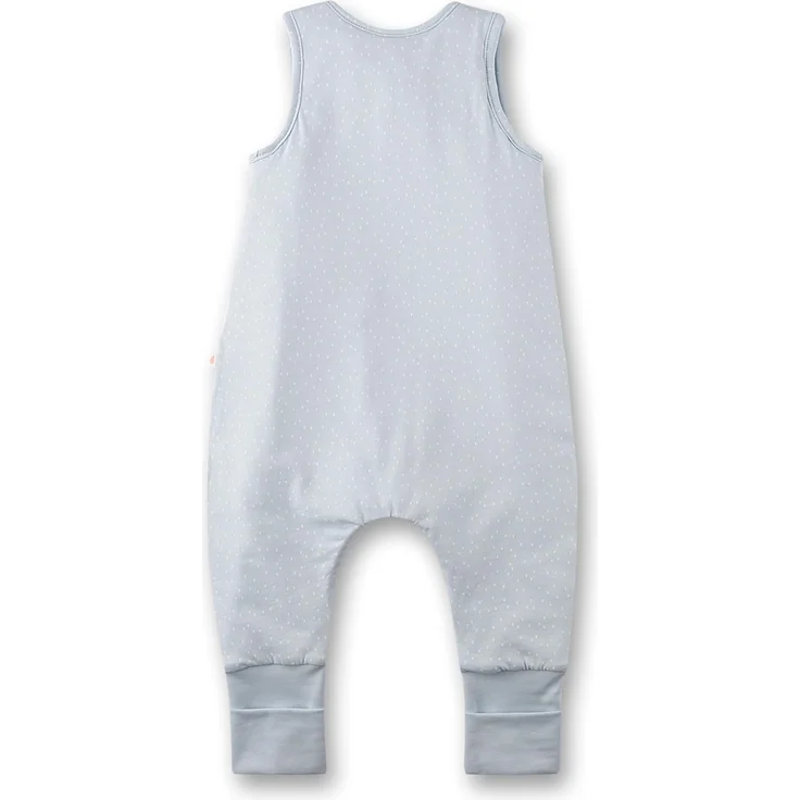 SANETTA Baby-Schlafsack mit Füßen Blau | Praktischer und bequemer Unisex-Schlafsack aus Bio-Baumwolle. Baby-Schlafsack mit Reißverschluss und Regenbogen-Print | Baby Sleeping Bag – Bild 2