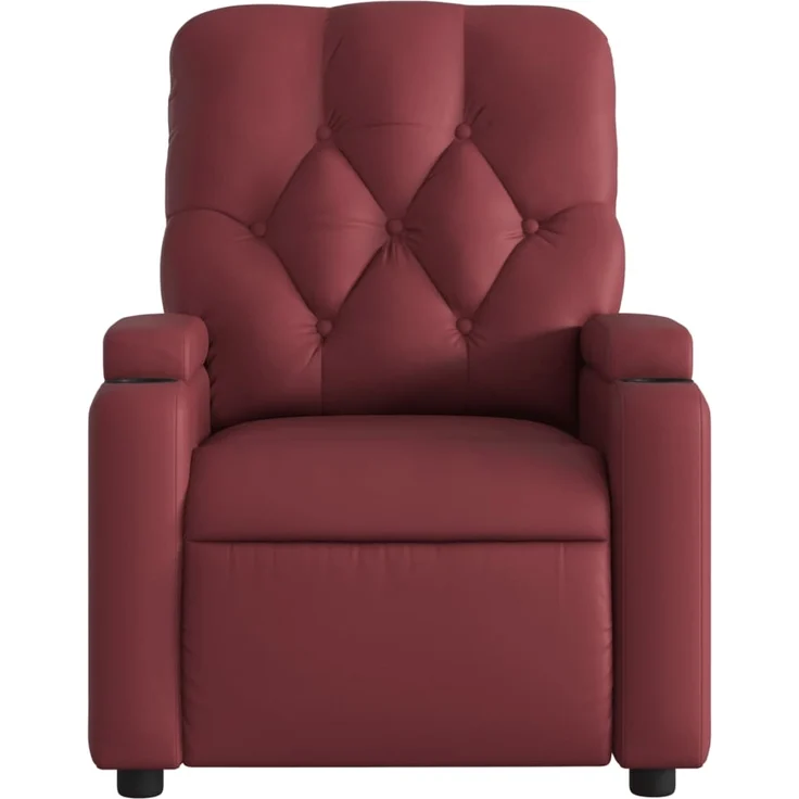 vidaXL Massagesessel Weinrot Kunstleder 372514 – Bild 6