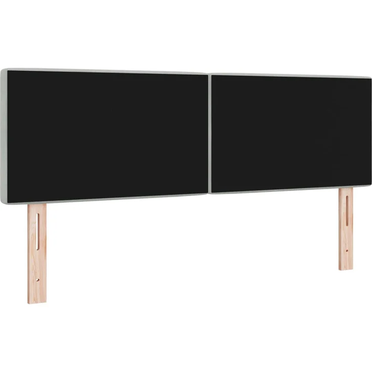 vidaXL Kopfteil Hellgrau 144 cm Samt (Art-Nr 42007087) – Bild 4