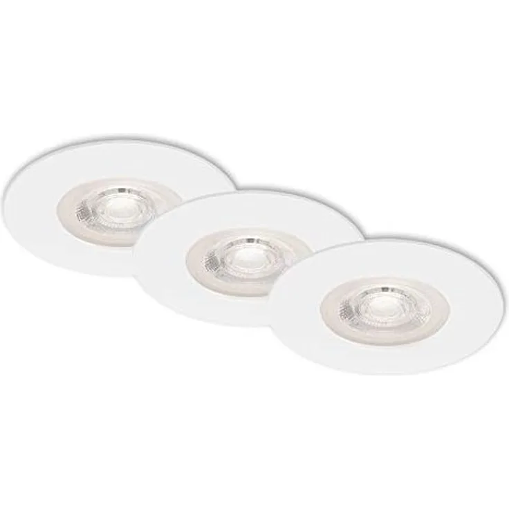 Briloner 3er Set LED Einbauleuchte Kulana weiß Ø 9 cm warmweiß dimmbar