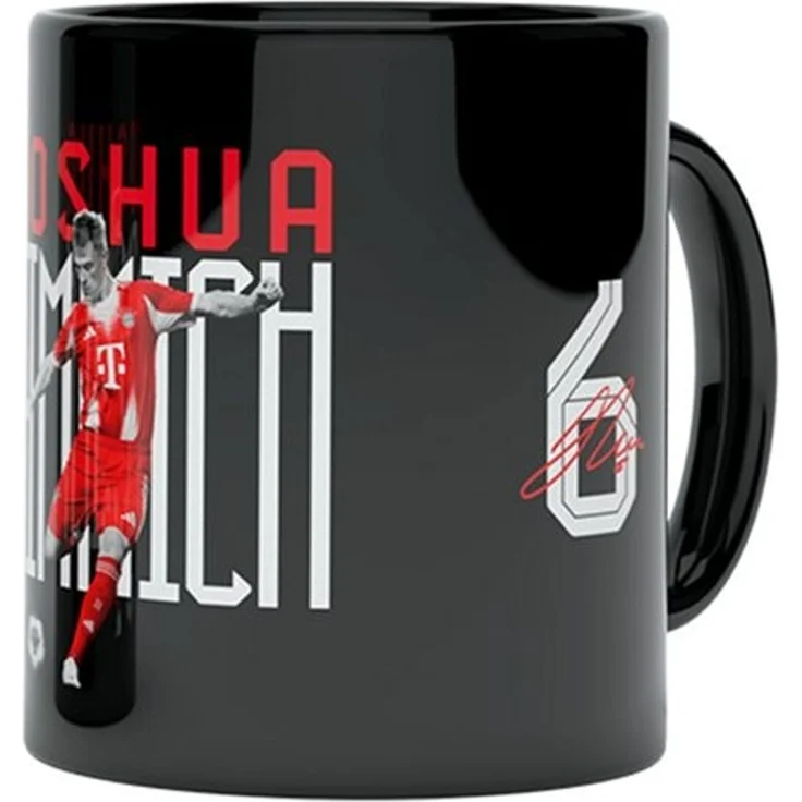 FC Bayern München Tasse FC Bayern München I Tasse Kimmich 0,3 l I Schwarz, Keramik – Bild 2