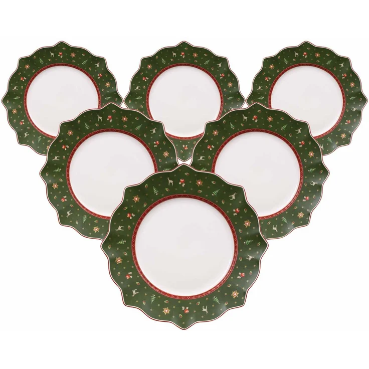 Villeroy & Boch Toy's Delight Speiseteller ø 28,4 cm 6er Set Grün – Bild 1