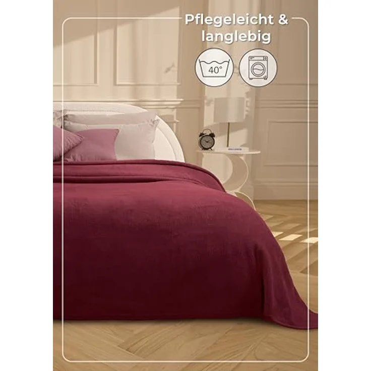 Wohndecke Wohndecke aus Baumwolle - Kuscheldecke, Baumwolldecke -, Laynenburg, Decke als Sofa-decke, Couchdecke, Wolldecke aus Baumwollmix – Bild 8