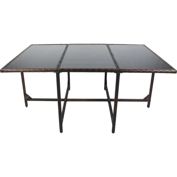VCM Gartentisch Raloso 920522 Braun H. 74 x B. 170 x T. 110 cm – Bild 2
