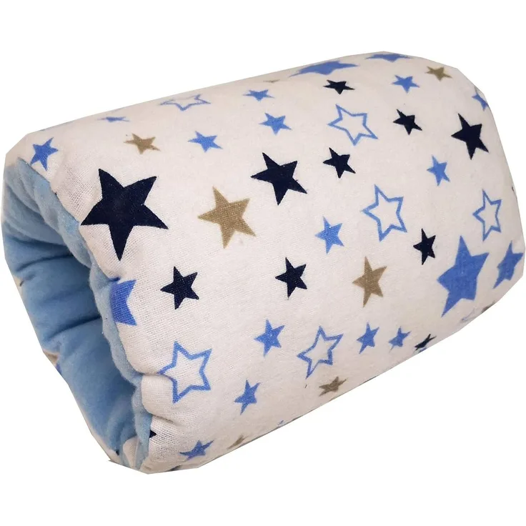 EMI&SAM Stillkissen MINI für den Arm Stillmuff Klein Stillen Kissen Armpolster (4. Sterne Blau)