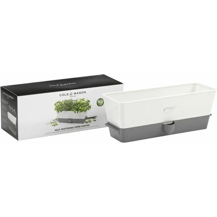 Cole & Mason Selbstbewässernder Dreitopf-Frischkräuterhalter H105349 – Bild 2