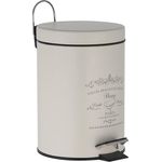 Testrut Kosmetikeimer Tretmülleimer ca 3 Liter, Kometikeimer mit Fußpedal zum öffnen