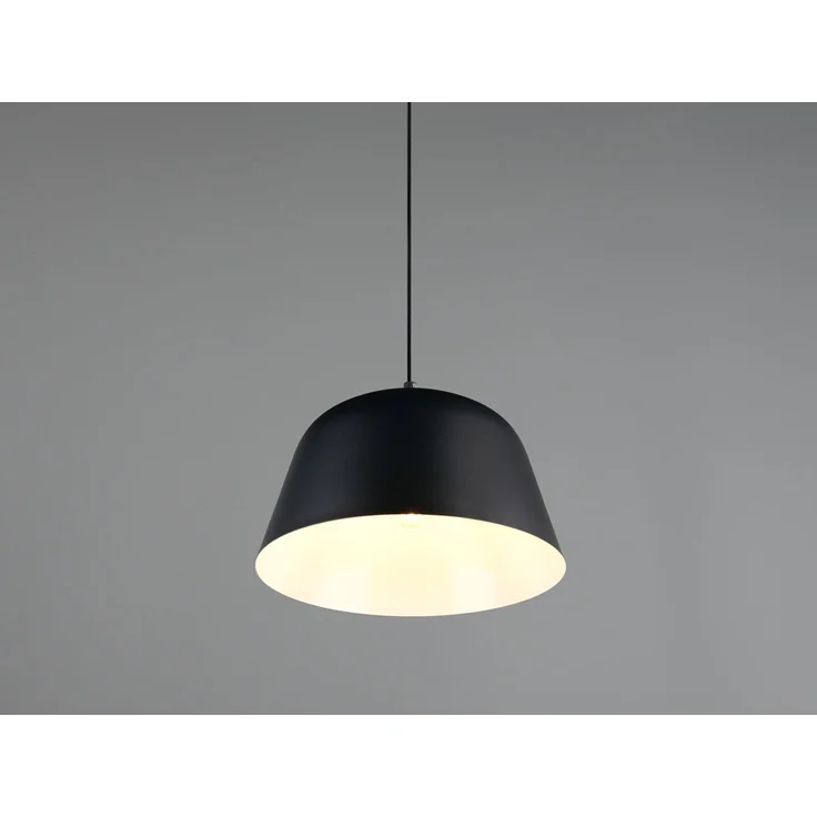 Pendelleuchte TOVA 1-flammig aus Metall höhenverstellbar in Schwarz, Ø 30cm – Bild 7