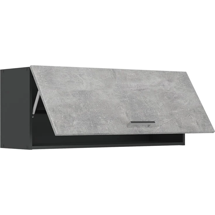 Hängeschrank R-Line Beton/Anthrazit 100 cm Flach Vicco – Bild 3