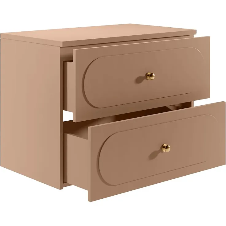 Vente-unique - SATOBAL Waschbeckenmöbel Holz, Platte Puderrosa - B 46 cm x H 60 cm x L 80 cm – Bild 4