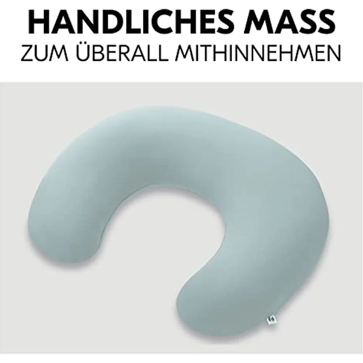 Hauck Nurse N Feed Stillkissen mit Mikroperlenfüllung, Eukalyptus, 140 cm, OEKO-TEX® STANDARD 100, waschbar und pflegeleicht – Bild 7