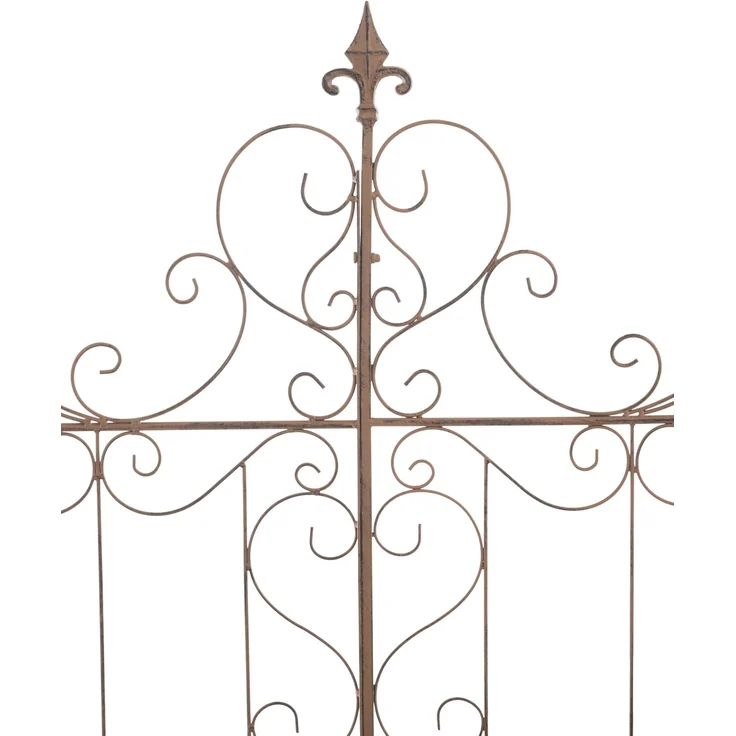 Rankgitter JORIS 2er Set - 99x1x133cm, Metall, Antik-Braun | Rankhilfe Kletterpflanzen Gartendekoration – Bild 4