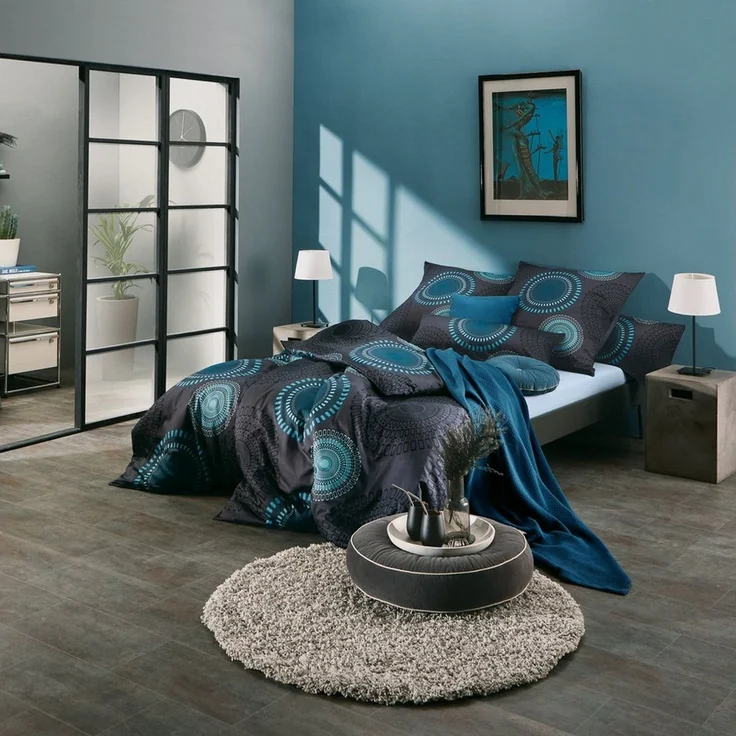 REDBEST Bettwäsche Bettwäsche, Mako-Satin, Satin Kreise – Bild 3