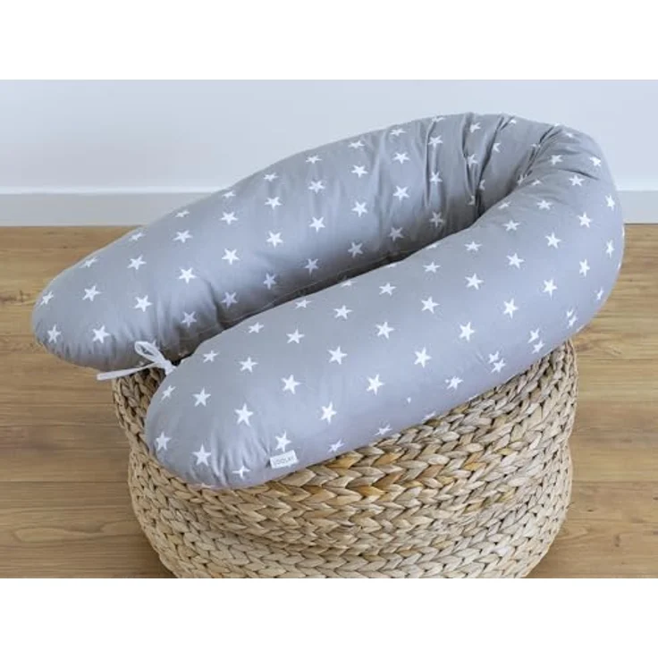Loolay Seitenschläferkissen M/ L oder L/ XL Schwangerschaftskissen Stillkissen Schlafen Kissen, M/ L oder L/ XL Lagerungskissen + 100% Baumwolle Bezug 170 und 190 cm, Standard & X-LARGE Kissen SUPER Geschenk für Schwangern Seitenschläfer, LOOLAY® - 100... – Bild 3