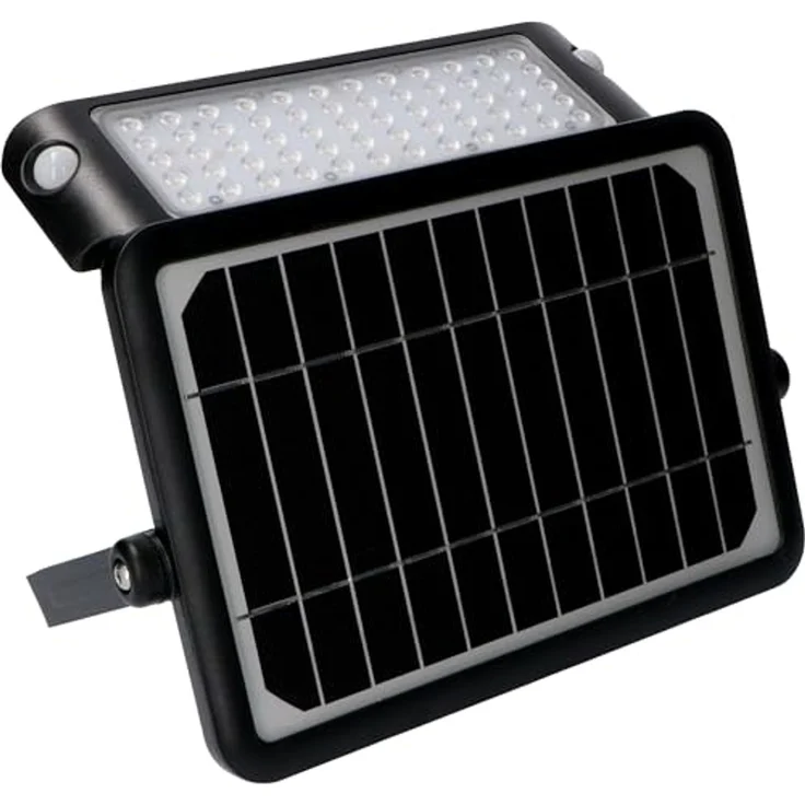LED's light LED Solarleuchte 300407 Solar LED-Strahler, LED, schwarz Bewegungsmelder 10W warmweiß IP66 – Bild 1