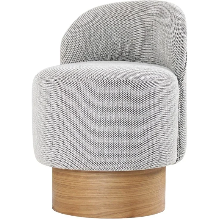 Hanah Home 'Barren Puf - Grey' Pouffe, Grau, 47 x 66 x 47 cm – Bild 7
