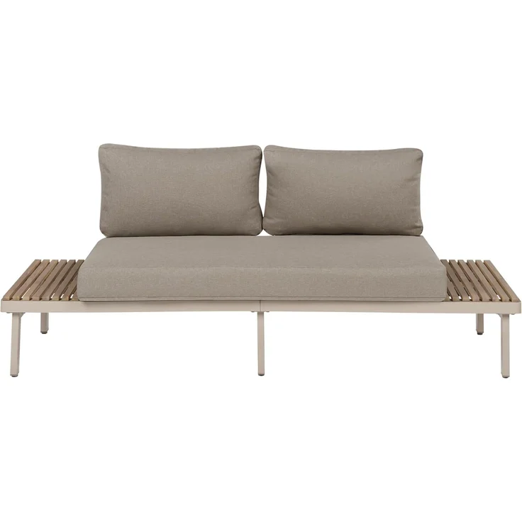 Lounge Set mit Tisch 5-Sitzer FIVIZZANO Akazienholz Beige – Bild 4