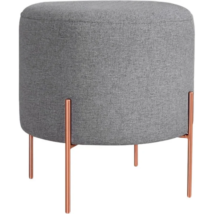 Hanah Home 'Copper 51 - Grey' Pouffe, Grau, 40 x 42 x 40 cm – Bild 6