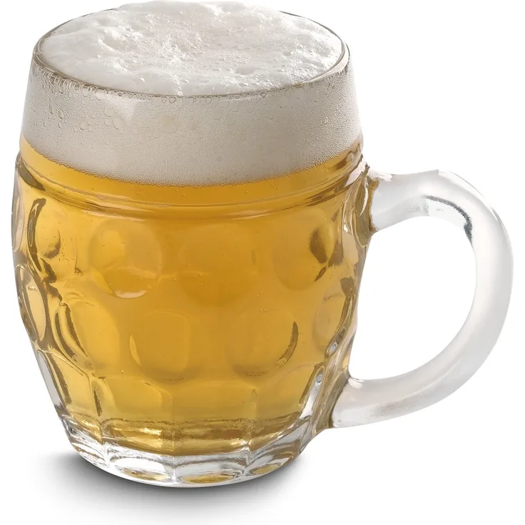 Mäser 140523 Kugele Bierkrug, 500ml, klar (6er Pack)