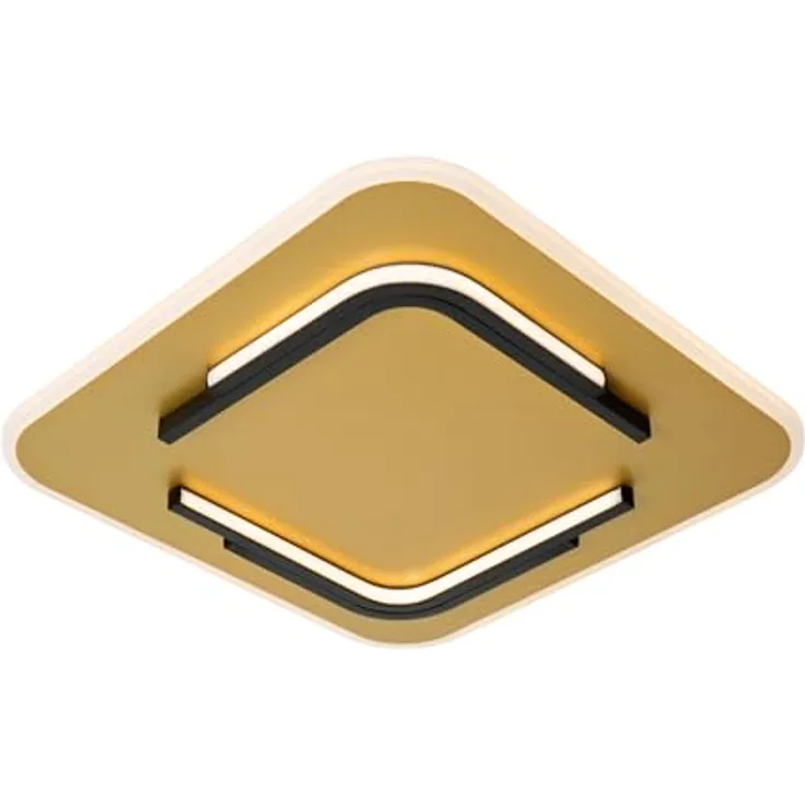 LUCIDE ANDREAS, LED-Deckenleuchte 1x30W 2700K, mattes Gold/Messing mit integrierter Lichtquelle