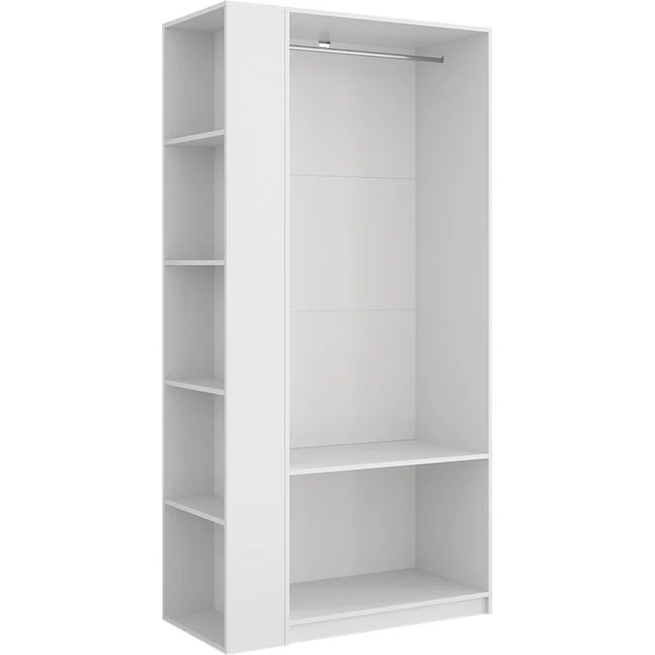 Kleiderschrank Elmo Weiß 80 x 200 cm 2er Set Vicco – Bild 1