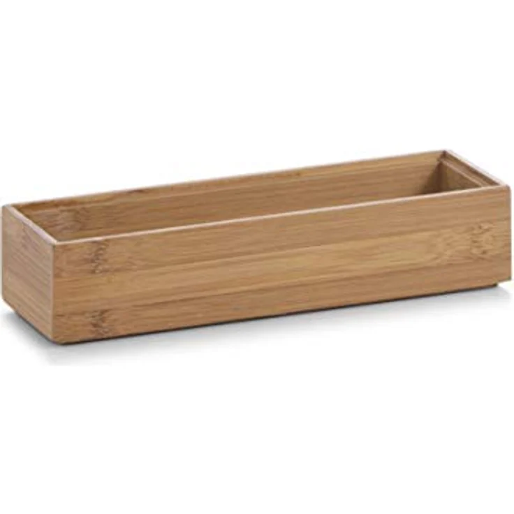 Zeller Present Aufbewahrungskorb Ordnungsbox, Bambus, 23 x 7,5 x 5 cm – Bild 2