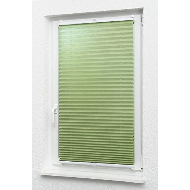 LYSEL® Plissee Klemmen Grasgrün, blickdicht, HxB 130x45cm – Bild 8