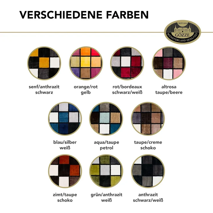 Gözze - Weiche Kuscheldecke, Cashmere Feeling, Hohes Stoffgewicht 500 g/m², Antigua, 150x200 cm - Anthrazit/Schwarz/Weiß – Bild 6
