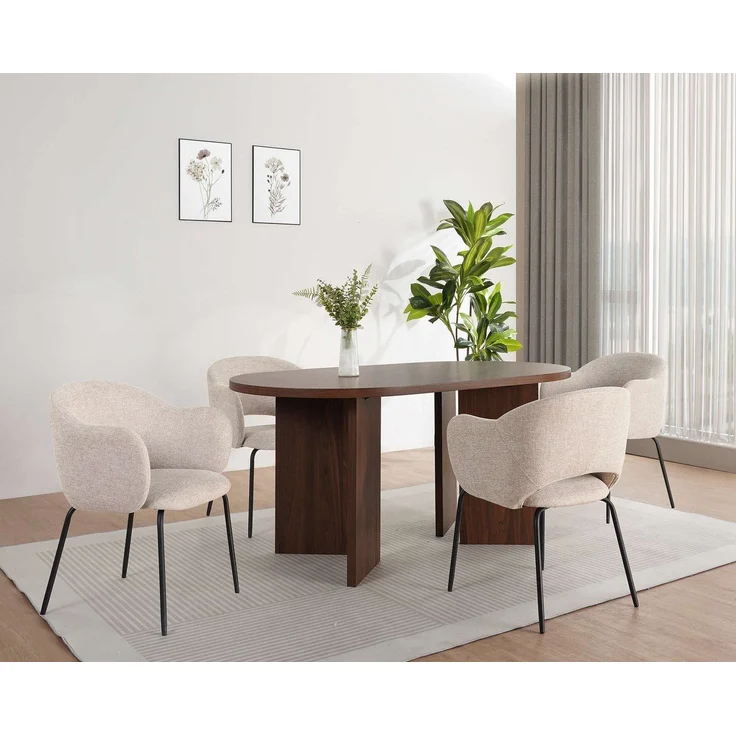 OTTO home Esstisch Callii, Walnussoptik – Bild 1
