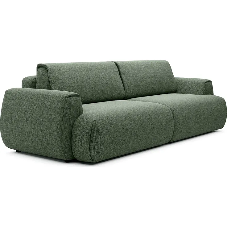 Vente-unique - MONELIA Sofa Stoff Grün - B 106 cm x H 81 cm x L 260 cm – Bild 3