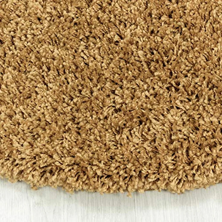 Carpetsale24 Shaggy Hochflor Teppich, 160x230 cm, Gold, weich, flauschig, modern, einfarbig, Perfekt für Wohnzimmer, für Wohnzimmer Schlafzimmer Flur – Bild 7