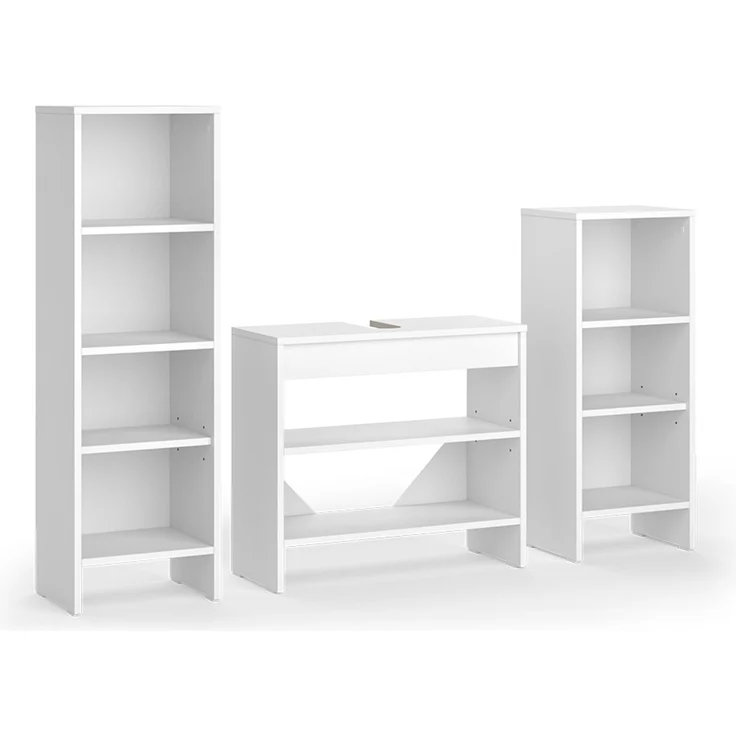 Badmöbel-Set Karli Weiß 3-teilig Vicco – Bild 1