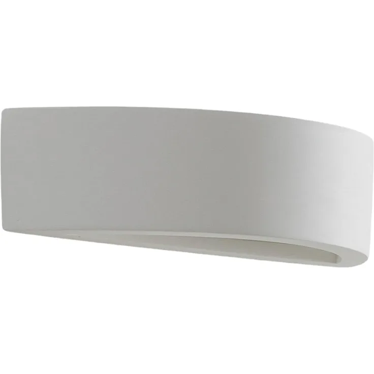 Lindby Wandleuchte Konstantin, Gips Weiß IP20, 1 x 25 W