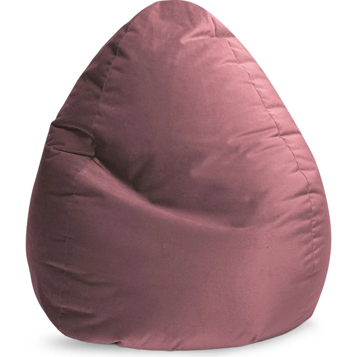 Sitting Point Sitzsack Marla XXL Samt Altrose – Bild 1