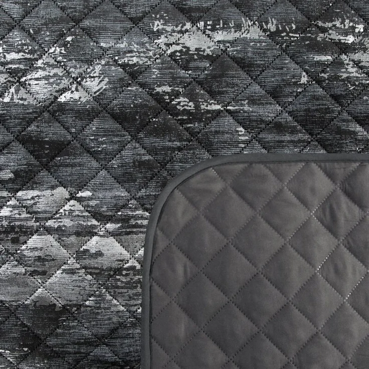 Elegante Tagesdecke Decke BLINK 3 schwarz 170X210 cm schwarz silber – Bild 5