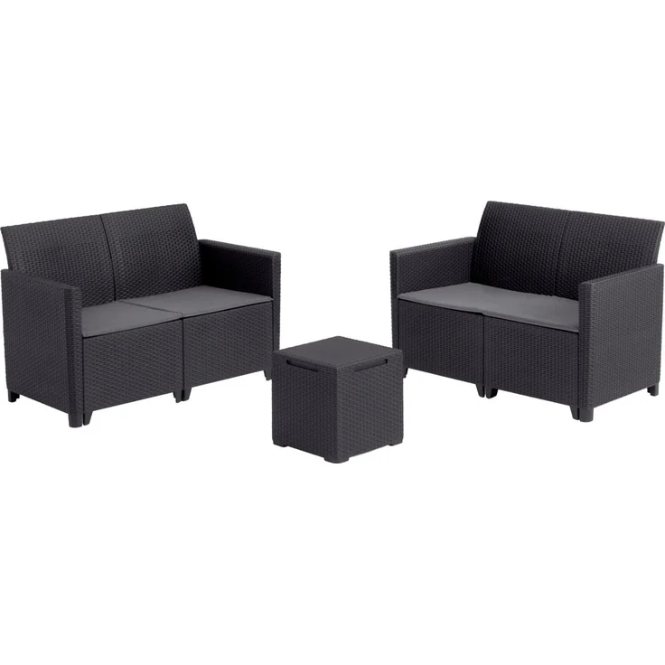 Keter Gartenmöbel-Set Marie Kunststoff in Rattan-Optik – Bild 4