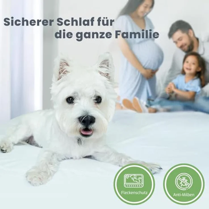 Matratzenschoner Matratzenauflage -Matratzenschutz - Matratzenschutzbezug livessa, 100% wasserdicht,Milbenresistent, Atmungsaktiv,Fleckenschutz – Bild 7